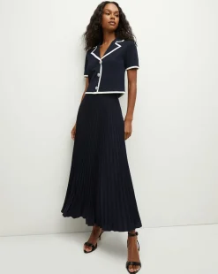 Veronica Beard Skirts & Shorts*Addi Pleated Skirt in Navy