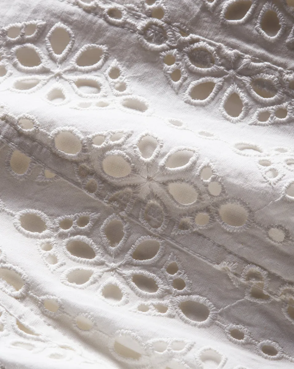 Veronica Beard Tops*Aderes Cotton Eyelet Shirt in White