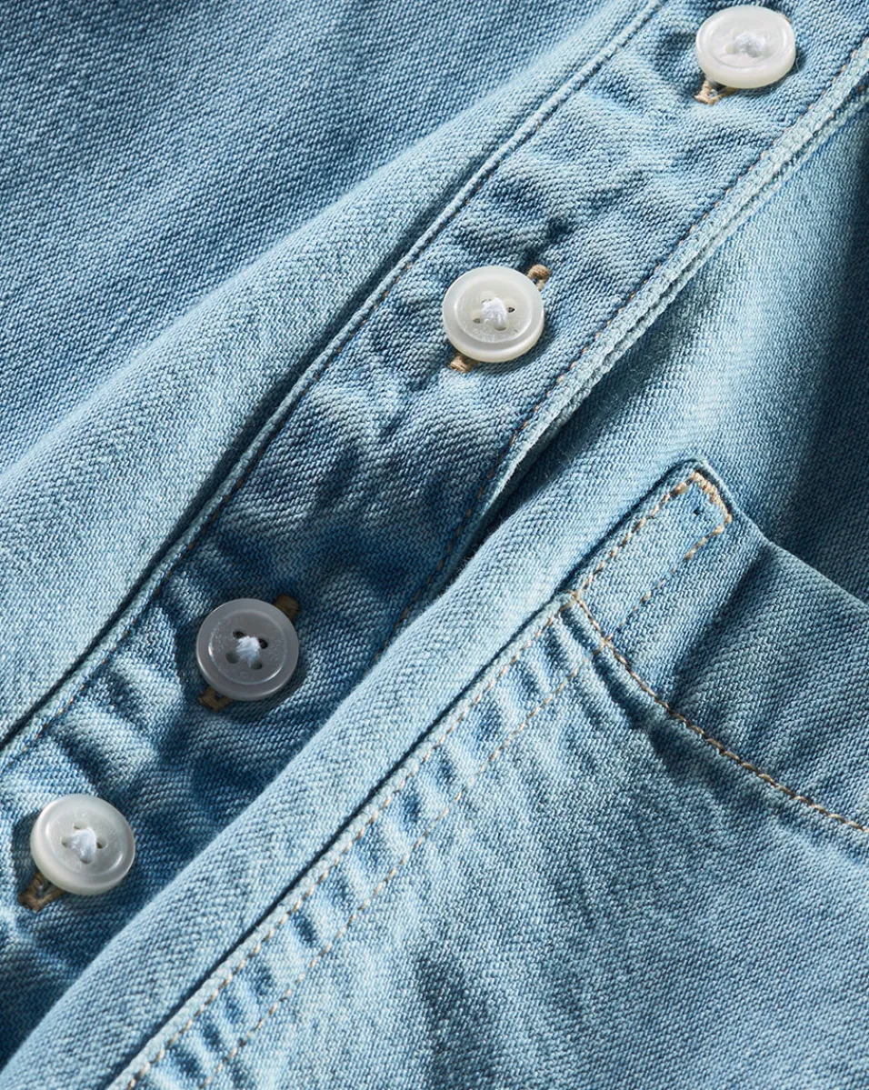 Veronica Beard Tops*Almera Chambray Button-Down Top in Sky