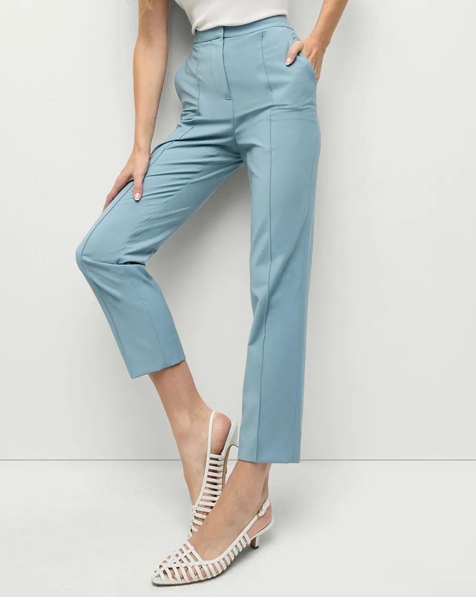 Veronica Beard Pants|Matching Sets*Arte High Waist Pants in Light Blue SeaGlass