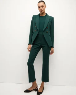 Veronica Beard Pants|Matching Sets*Arte High Waisted Pant in Dark Green Pine