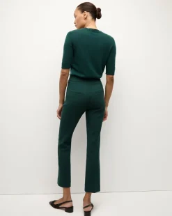 Veronica Beard Pants|Matching Sets*Arte High Waisted Pant in Dark Green Pine