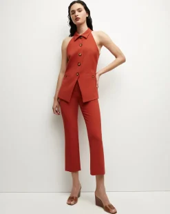 Veronica Beard Pants*Arte Pant in Brick Red BrickRed