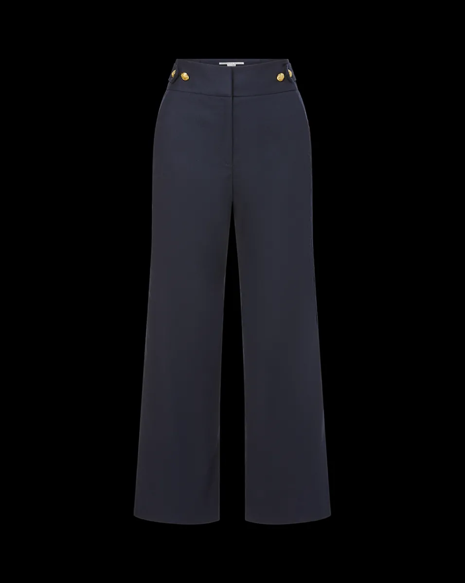 Veronica Beard Pants*Aubrie Women's Linen Cropped Pant Navy