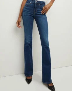 Veronica Beard Jeans|Vb Classics*Beverly High Rise Skinny Flared Jeans BrightBlue
