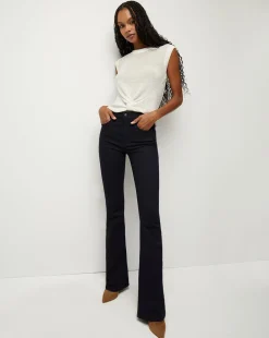 Veronica Beard Jeans|Vb Classics*Beverly Skinny High-Rise Flare Jeans Indigo