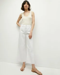 Veronica Beard Tops*Birke Scoopneck Tank in Limestone