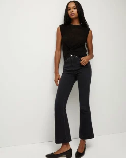 Veronica Beard Jeans|Vb Classics*Carson High-Rise Ankle Flare Jean WashedOnyx