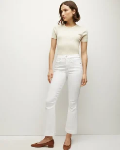 Veronica Beard Jeans|Extended Sizes*Carson Kick-Flare Jean | Extended in White