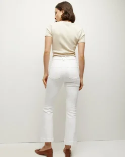 Veronica Beard Jeans|Extended Sizes*Carson Kick-Flare Jean | Extended in White
