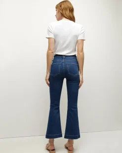 Veronica Beard Jeans|Extended Sizes*Carson Kick-Flare Jean Extended BrightBlue