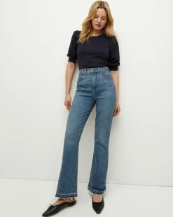 Veronica Beard Jeans*Carson Released Hem Kick-Flare Jean in Thriller