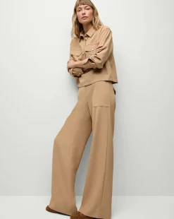 Veronica Beard Pants|Matching Sets*Cole Wide-Leg Pant in Khaki