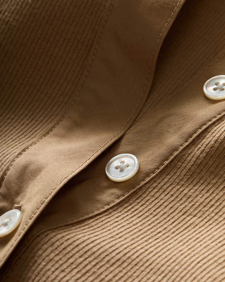 Veronica Beard Tops*Coralee Puff-Sleeve Tee in Khaki