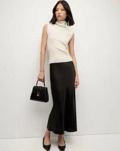 Veronica Beard Crossbody Bags|Party Dressing*Crest Lock Croc-Embossed Top Handle Bag in Black