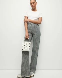 Veronica Beard Jeans*Crosbie Striped Wide-Leg Jean in Solstice Stripe SolsticeStripe