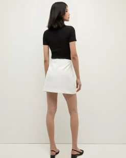 Veronica Beard Tops|Party Dressing*Draya Rhinestone Button Tee in Black