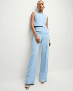 Veronica Beard Tops|Matching Sets*Drexley Cropped Vest in Blue Sky BlueSky