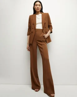 Veronica Beard Pants*Edia Matte Crepe Pant in Deep Ochre DeepOchre