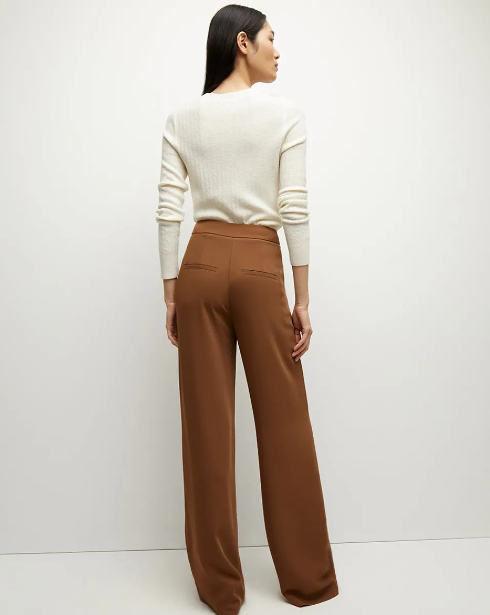 Veronica Beard Pants*Edia Matte Crepe Pant in Deep Ochre DeepOchre