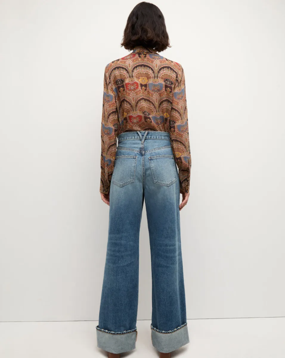 Veronica Beard Tops|The Veronicas' Favorites*Elaine Bow Blouse in Dark Chocolate Multi DarkChocolateMulti