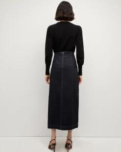 Veronica Beard Skirts & Shorts*Fiona Maxi Denim Skirt in Dark Wash WashedOxford