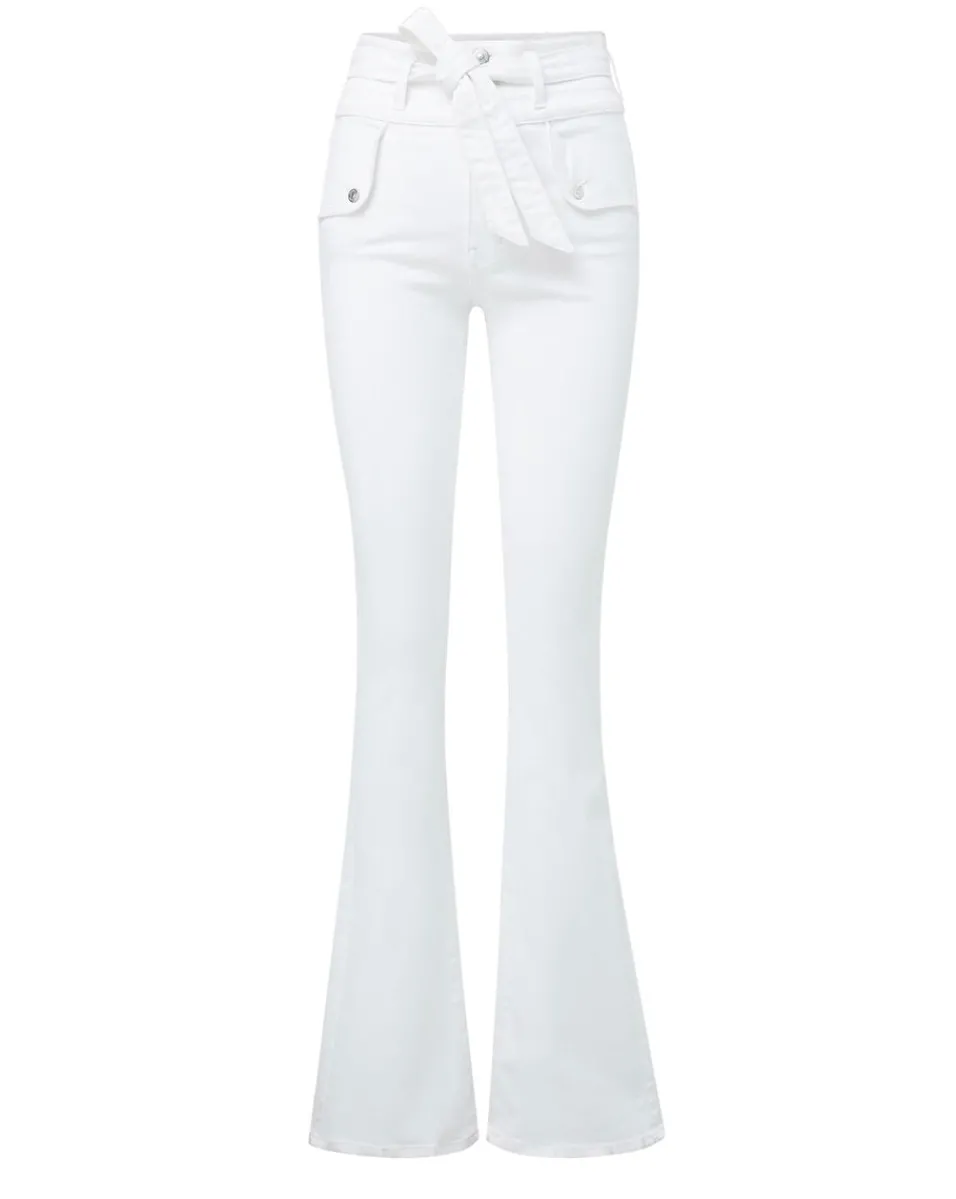 Veronica Beard Jeans*Giselle Skinny-Flare Jeans White