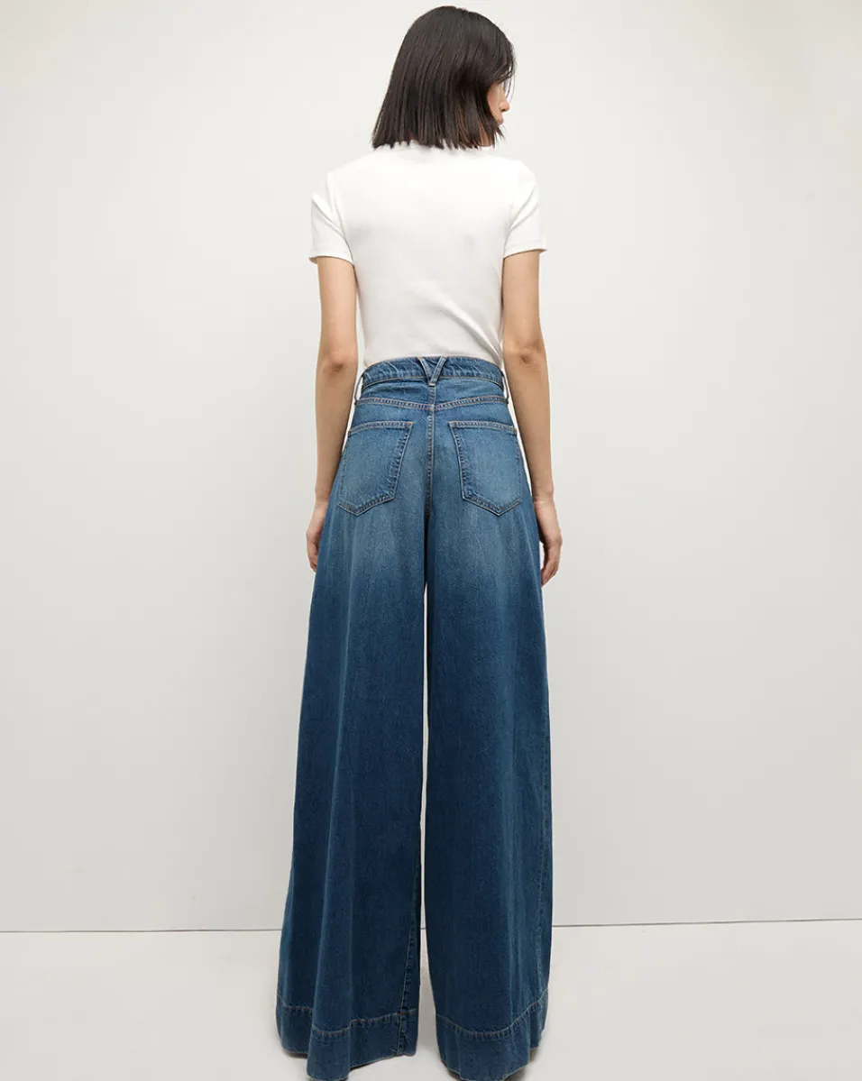 Veronica Beard Jeans*Haizley Wide-Leg Jean in Bandit