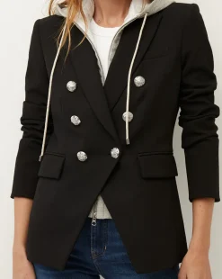 Veronica Beard Dickeys|Extended Sizes*Hoodie Dickey HeatherGrey