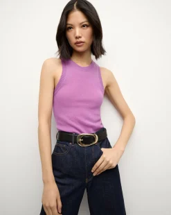 Veronica Beard Tops|Sweaters*Jerrel Cashmere Tank Top in Purple OrchidDusk