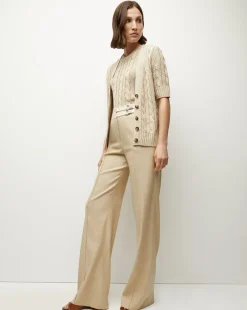 Veronica Beard Tops|Sweaters*Jerrel Silk-Linen Tank in Stone Khaki StoneKhaki