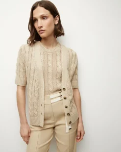 Veronica Beard Tops|Sweaters*Jerrel Silk-Linen Tank in Stone Khaki StoneKhaki