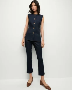 Veronica Beard Tops|Matching Sets*Jessup Denim Vest in Dark Oxford DarkOxford