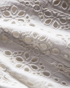 Veronica Beard Dresses*Jolie Cotton Eyelet Dress in White