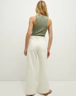 Veronica Beard Tops*Jordyn Cropped Tank in Sage