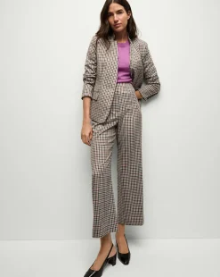 Veronica Beard Jackets & Outerwear|Matching Sets*Katie Plaid Dickey Jacket in Oat, Pink & Red Check OatMulti