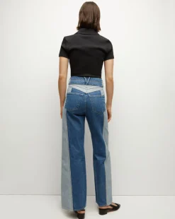 Veronica Beard Tops*Kearney Button-Down Tee in Black