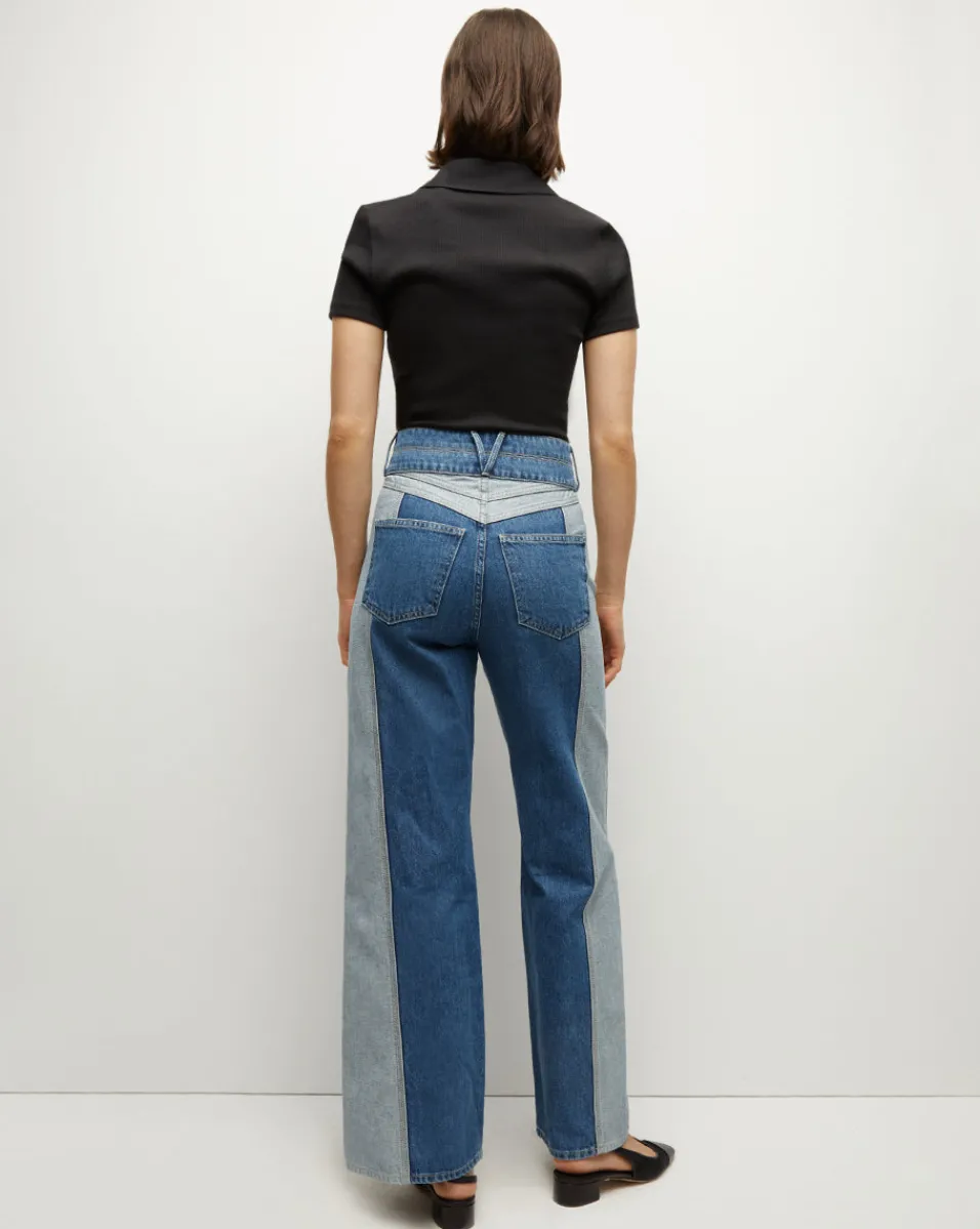 Veronica Beard Tops*Kearney Button-Down Tee in Black
