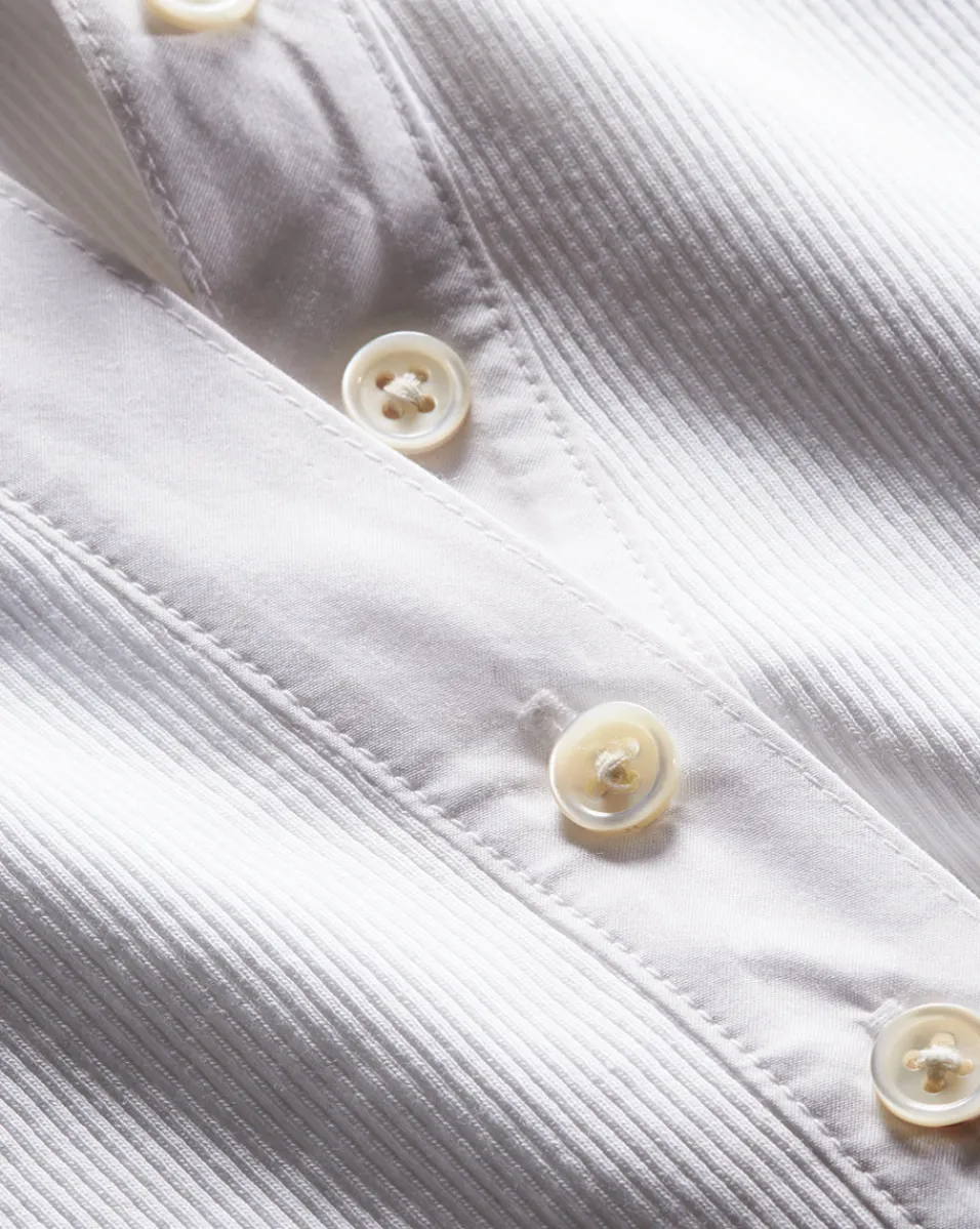 Veronica Beard Tops*Kearney Button-Down Tee in White