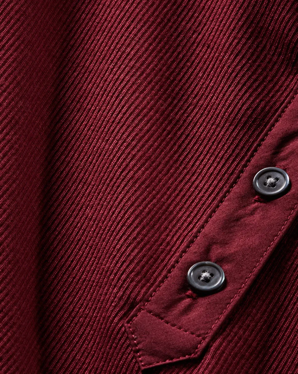 Veronica Beard Tops*Kearney Button-Down Tee in Wine