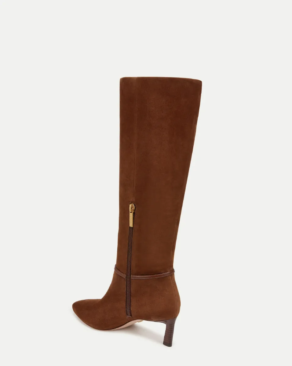 Veronica Beard Boots & Booties|The Veronicas' Favorites*Kenzie Mid-Heel Tall Boot in Cedar