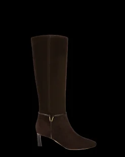 Veronica Beard Boots & Booties|The Gift Guide*Kenzie Mid-Heel Tall Boot in Espresso