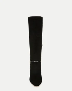 Veronica Beard Boots & Booties|The Gift Guide*Kenzie Mid-Heel Tall Boot in Black