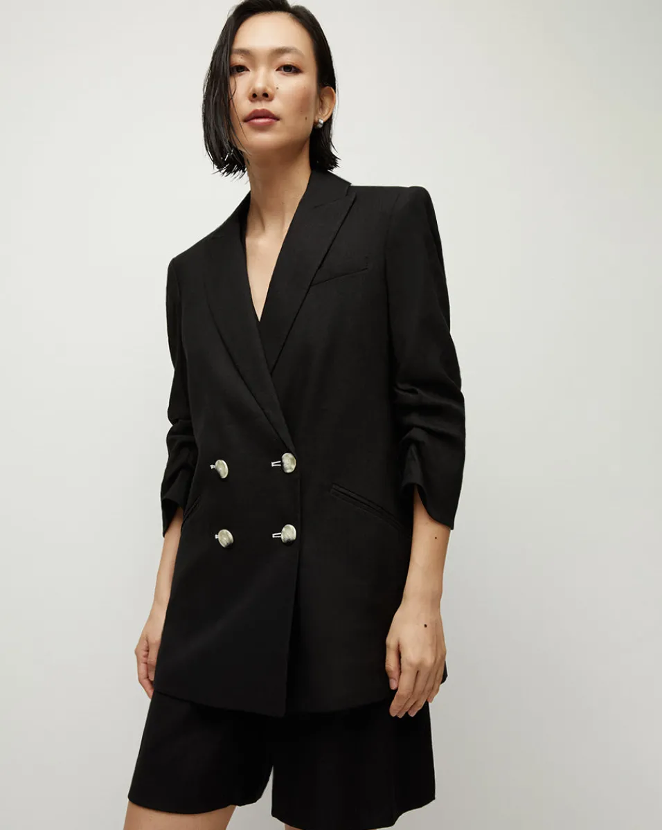 Veronica Beard Jackets & Outerwear*Kiernan Linen Dickey Jacket in Black