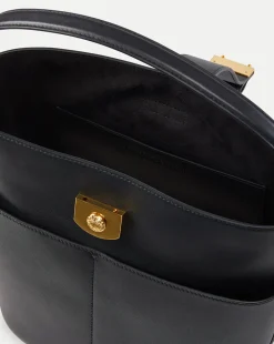 Veronica Beard Shoulder Bags|Vb Classics*Large Crest Lock Bucket Bag in Black