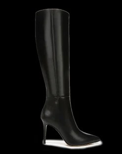 Veronica Beard Extended Sizes|Boots & Booties*Lisa Leather Tall Boot Wide-Calf Black