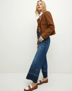Veronica Beard Jackets & Outerwear*Lyssa Collarless Jacket in Deep Ochre DeepOchre