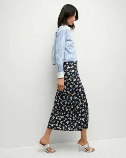 Veronica Beard Tops*Maia Sequin Shirt in Blue Sky/White BlueSky/White