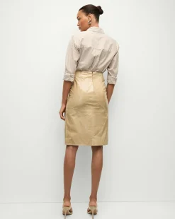 Veronica Beard Tops*Maia Striped Shirt in Acorn/White