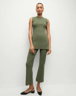 Veronica Beard Pants|Matching Sets*Massaro Knit Pant in Stone Army StoneArmy